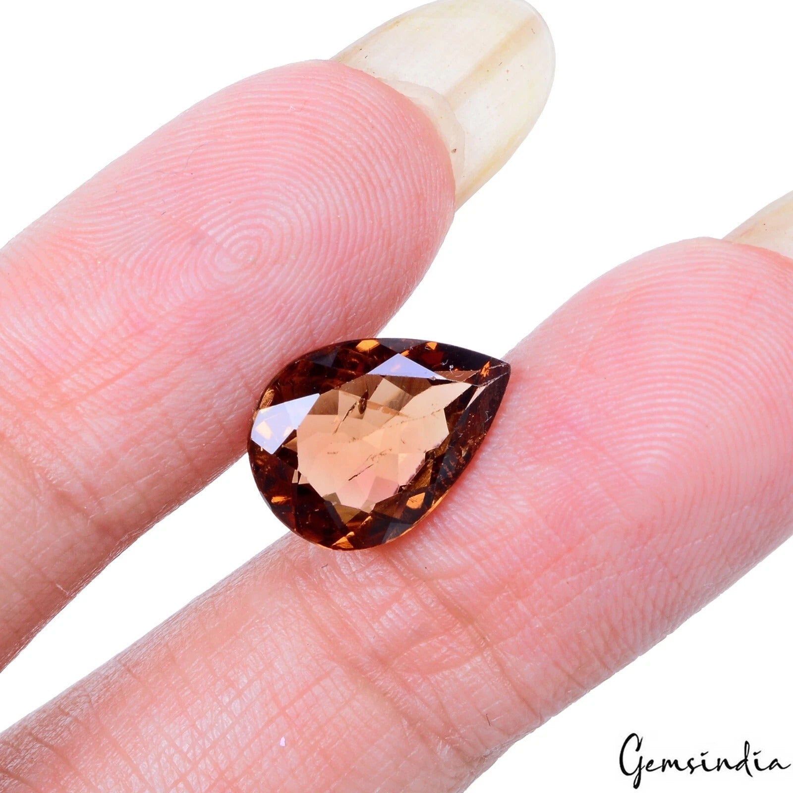 Certified 3.35 Cts Natural Untreated Mozambique Brown Tourmaline Pear Loose Gem