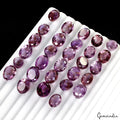 267.20 Ct Natural Untreated Amethyst Oval Cut Faceted Certified Gems Lot 29 Pc