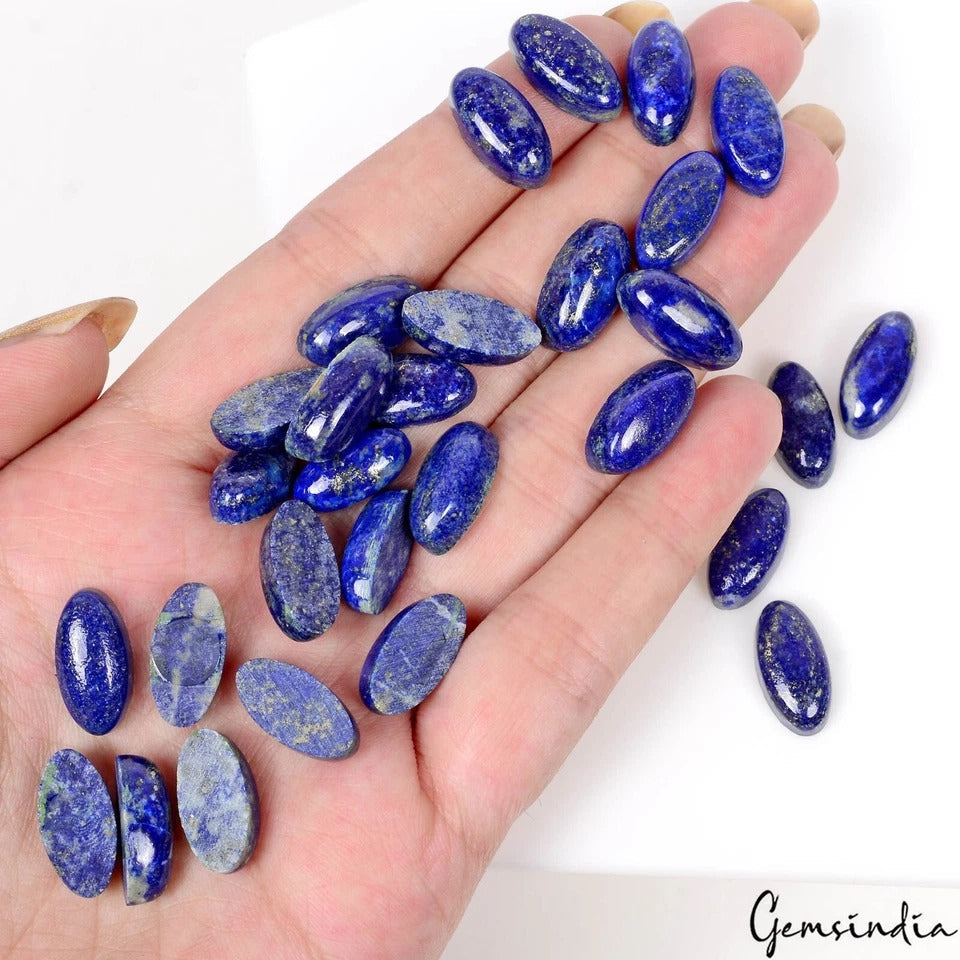 Natural Lapis Lazuli Oval Cabochon Loose Gemstone Lot 29 Pcs 16x13MM 188.50 CT
