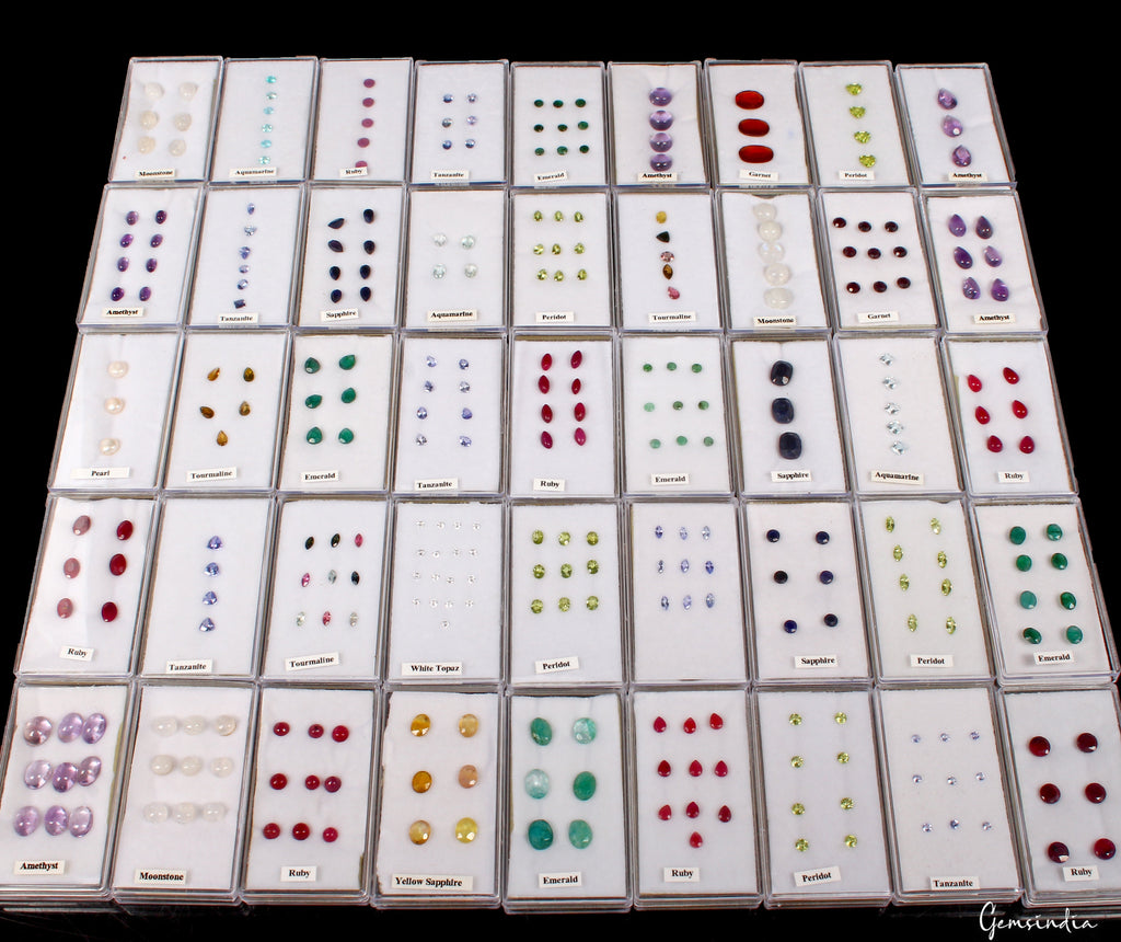 307Pcs Estate Genuine Semi Precious Loose Mix Cut Multi Gemstones Lot Collection