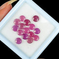 11.50 Cts/15 Pcs Natural Pink Red Ruby Round Calibrated 5mm Loose Gems For Jewel