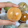 12 Pcs Natural Multi Gemstones Crystal Healing/Reiki Meditation Mineral Sphere