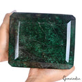 3.7 kilo Natural Emerald Museum Huge Size Octagon Cut Certified Large Gemstone