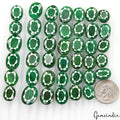 500 Ct/41 Pcs Natural Finest Green Emerald Loose Gems Wholesale Lot- Oval Shape