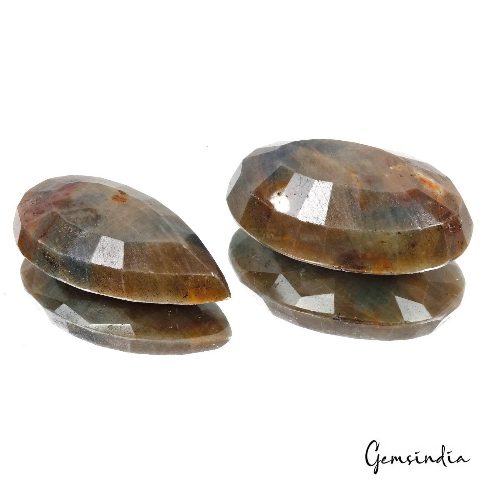 Blue Sapphire Loose Gemstone, Untreated, Brown — 54mm To 56mm, 650 Ct, Madagascar