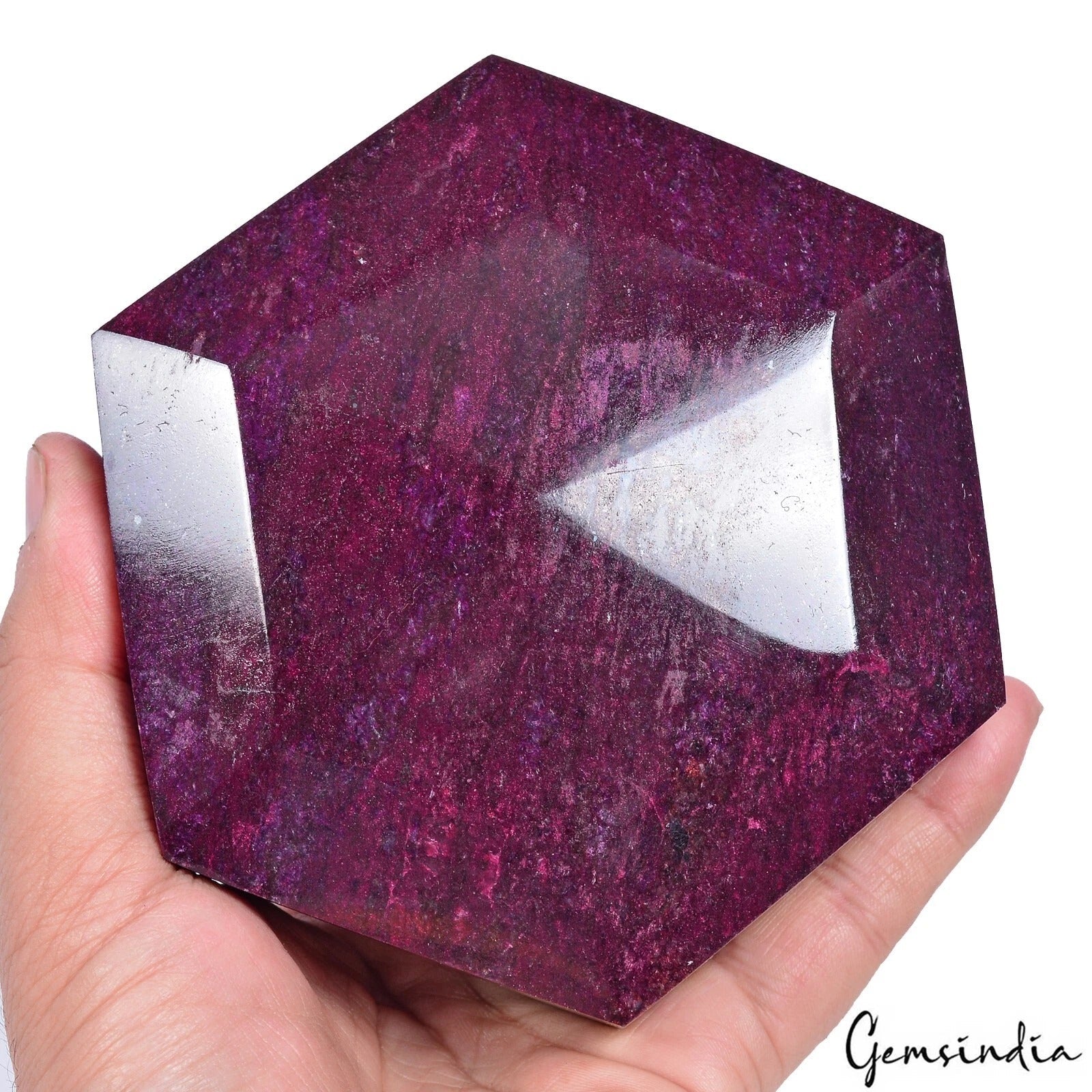 1.83 Kilo Natural Red Ruby Huge Museum Size Hexagon Cut Earth Mined Loose Gems