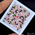 Certified 29.40 Cts/197 Pcs Natural Multi Color Tourmaline Pear Gems For Jewelry