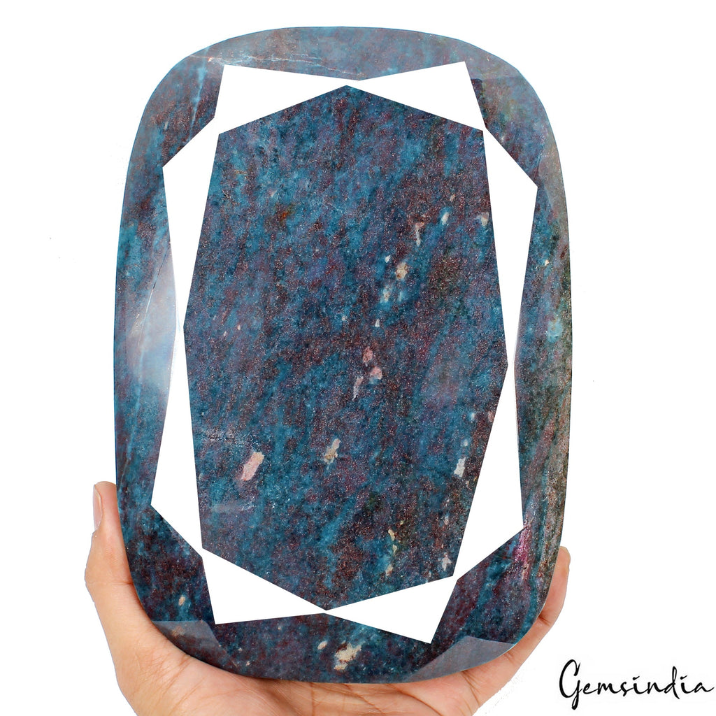5.7 Kilo Super Huge Natural Ruby Kyanite Oval Cut Untreated Gemstone, Madagascar