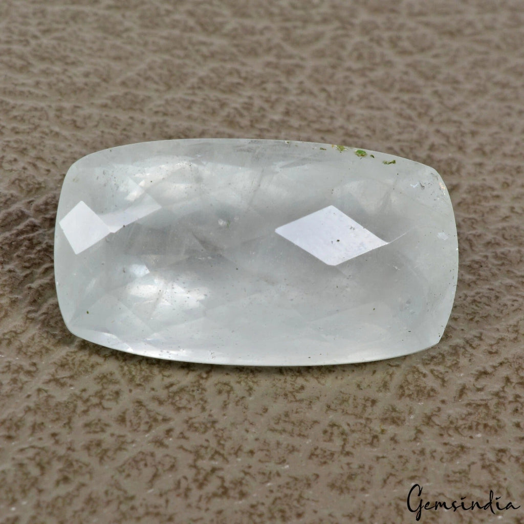 34.70 Cts Natural Untreated Brazilian Beryl Aquamarine Cushion Checker Cut Gem