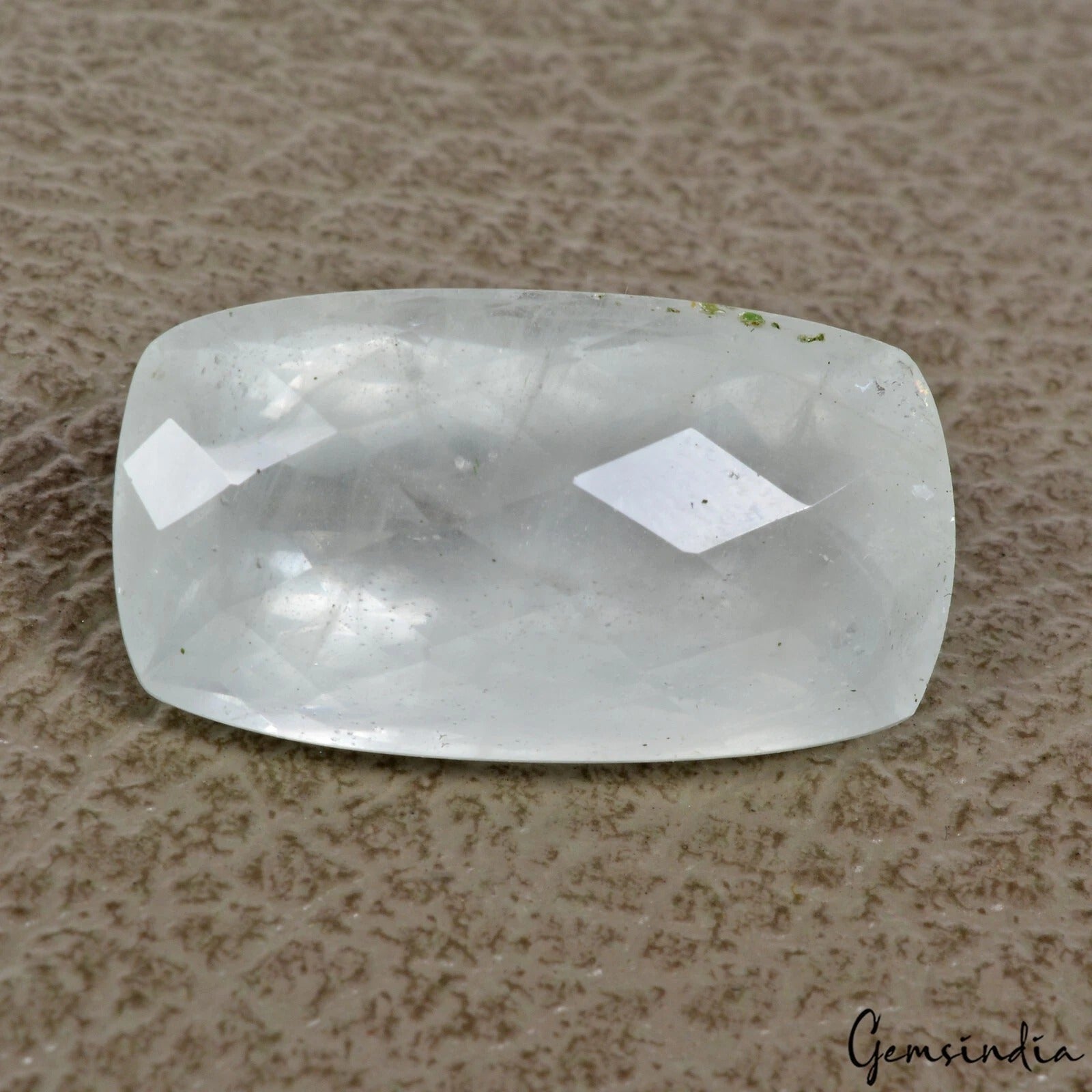 34.70 Cts Natural Untreated Brazilian Beryl Aquamarine Cushion Checker Cut Gem