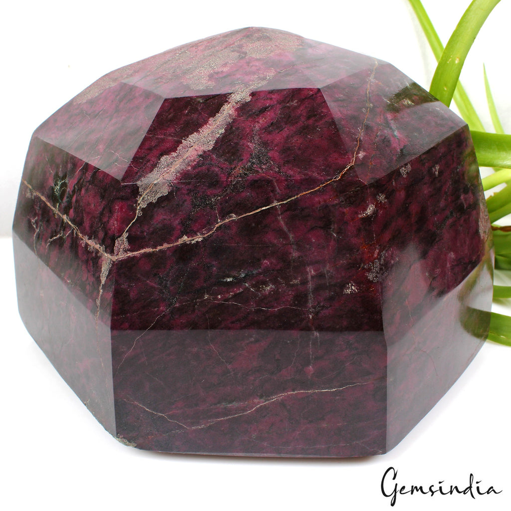 9.8 Kilo Natural Untreated Dark Red Ruby Hexagon Cut Loose Museum Size Gemstone