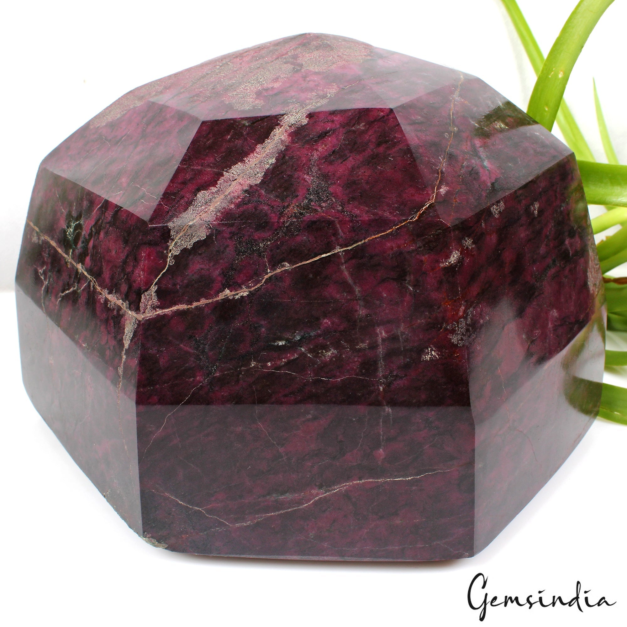 9.8 Kilo Natural Untreated Dark Red Ruby Hexagon Cut Loose Museum Size Gemstone