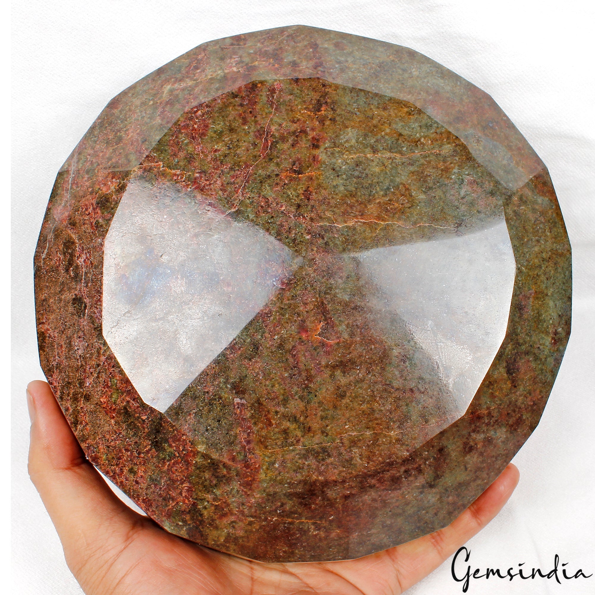 Biggest 7.2 Kilo Natural Ruby In Zoisite 8" Round Untreated Rare Huge Gemstone