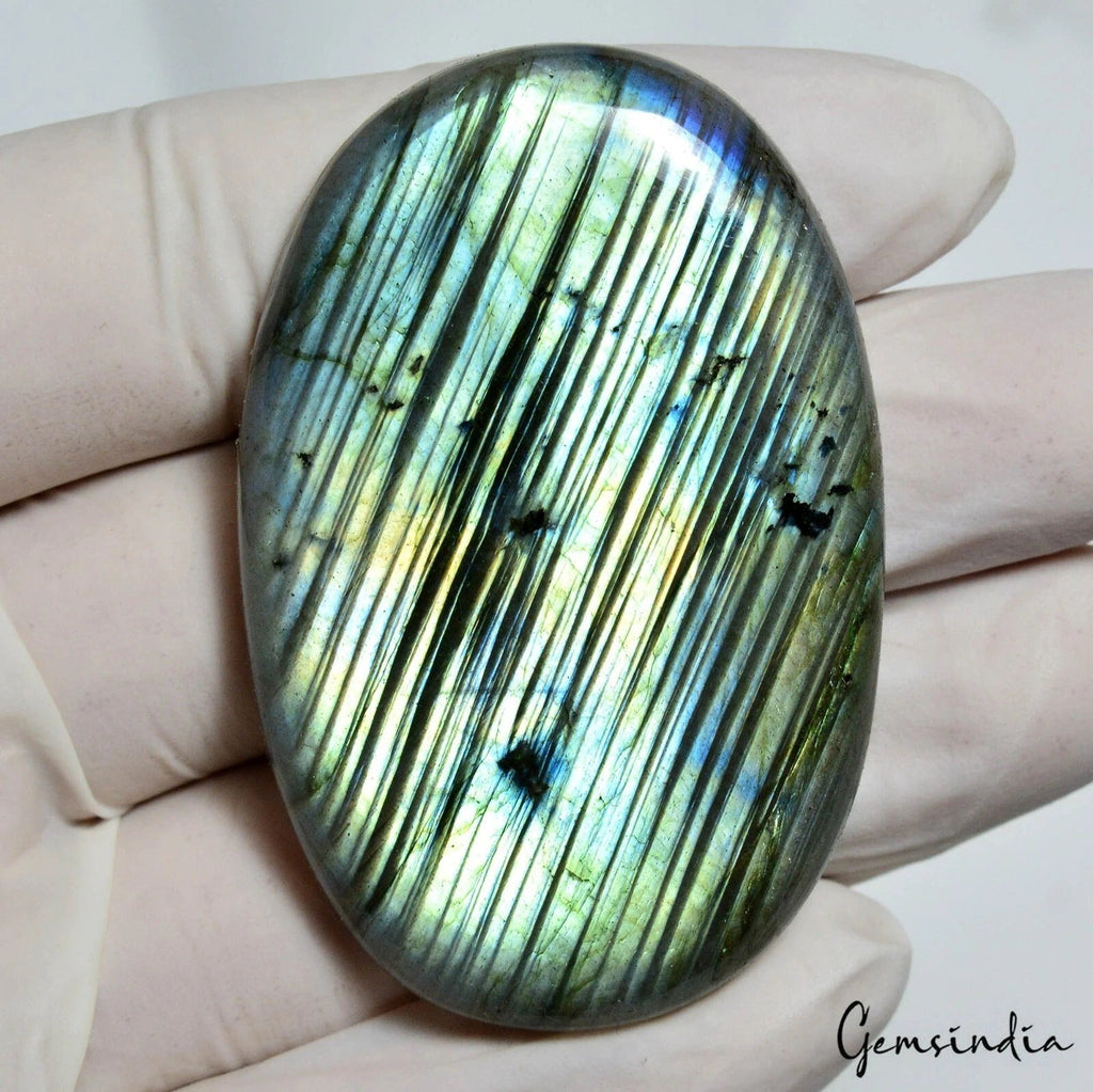 176.60Ct Natural Untreated Mult Color Labradorite Oval Cab Loose Gem For Pendant