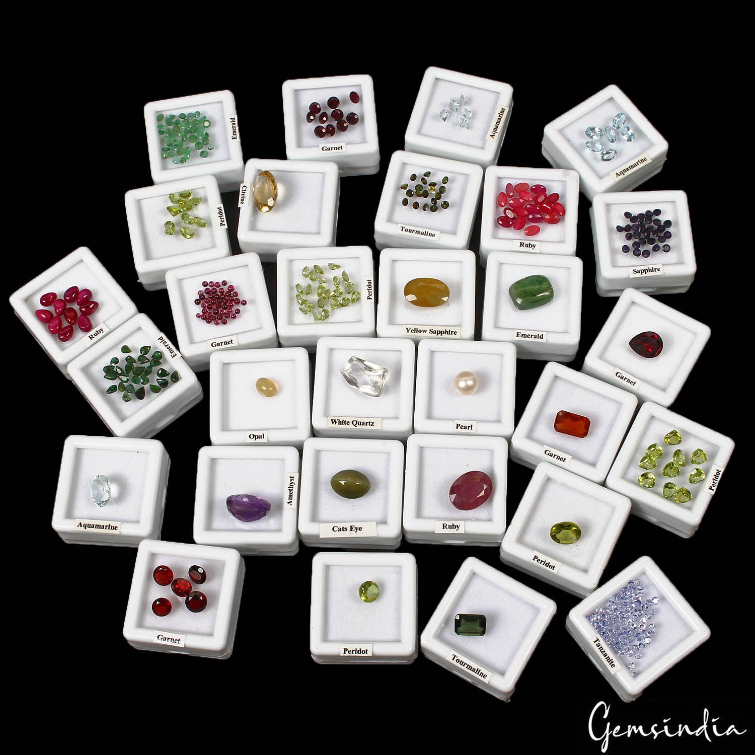 Ruby Lot, Loose Gemstone — 340 Pieces, 1mm to 14mm, 111.50 Ct