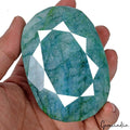 2690 Ct Natural Brazilian Green Blue Emerald Oval Faceted Earth Mined Loose Gems
