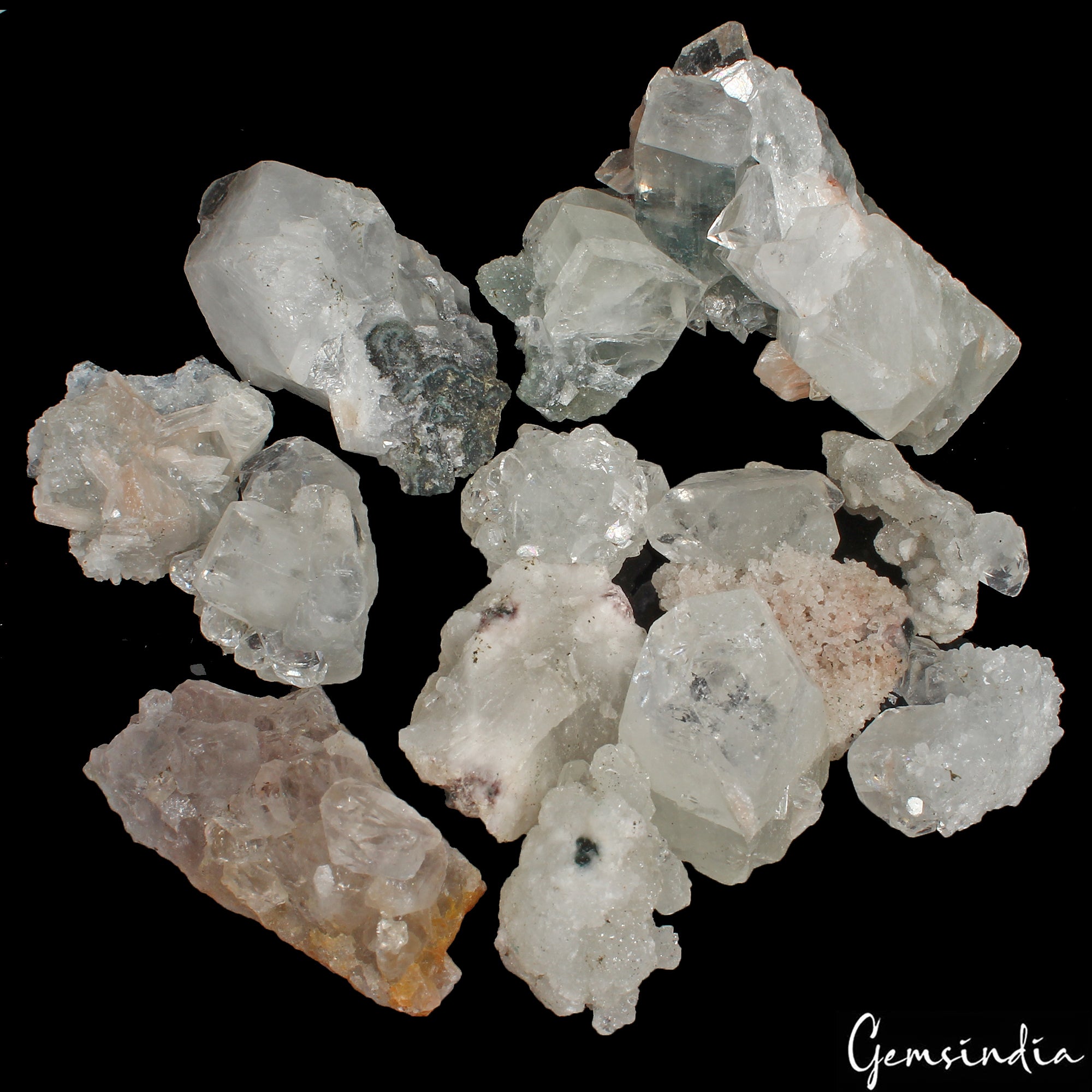 Apophyllite Rough Specimen, Untreated, White — 25mm, 1260 Ct, India