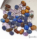 120 Ct/49 Pcs Natural Multi-Color Mixed Cut Loose Gems 8mm-14mm Gems For Jewelry