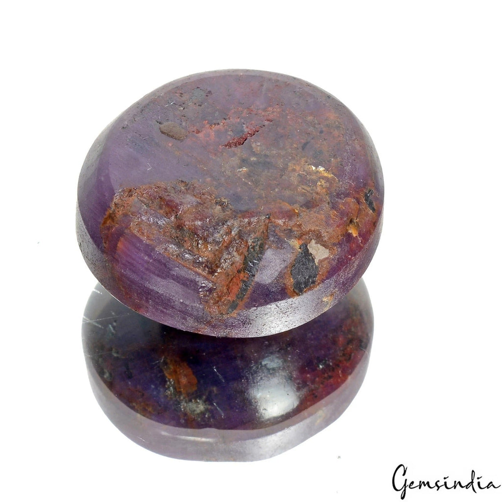 130.20 Ct Natural Huge Star Ruby Rare Oval Cabochon Unheated Loose Gemstone