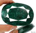 1670Ct Natural Green Emerald Oval Cut Huge Earth Mined Museum Size Brazilian Gem
