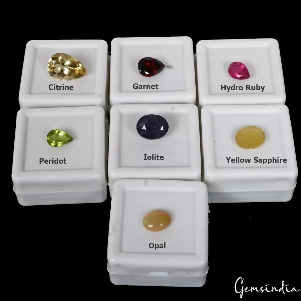 16.15 Ct/7 Pcs Natural Multi Color Translucent Mix Cut Rare Gems Lot For Jewelry