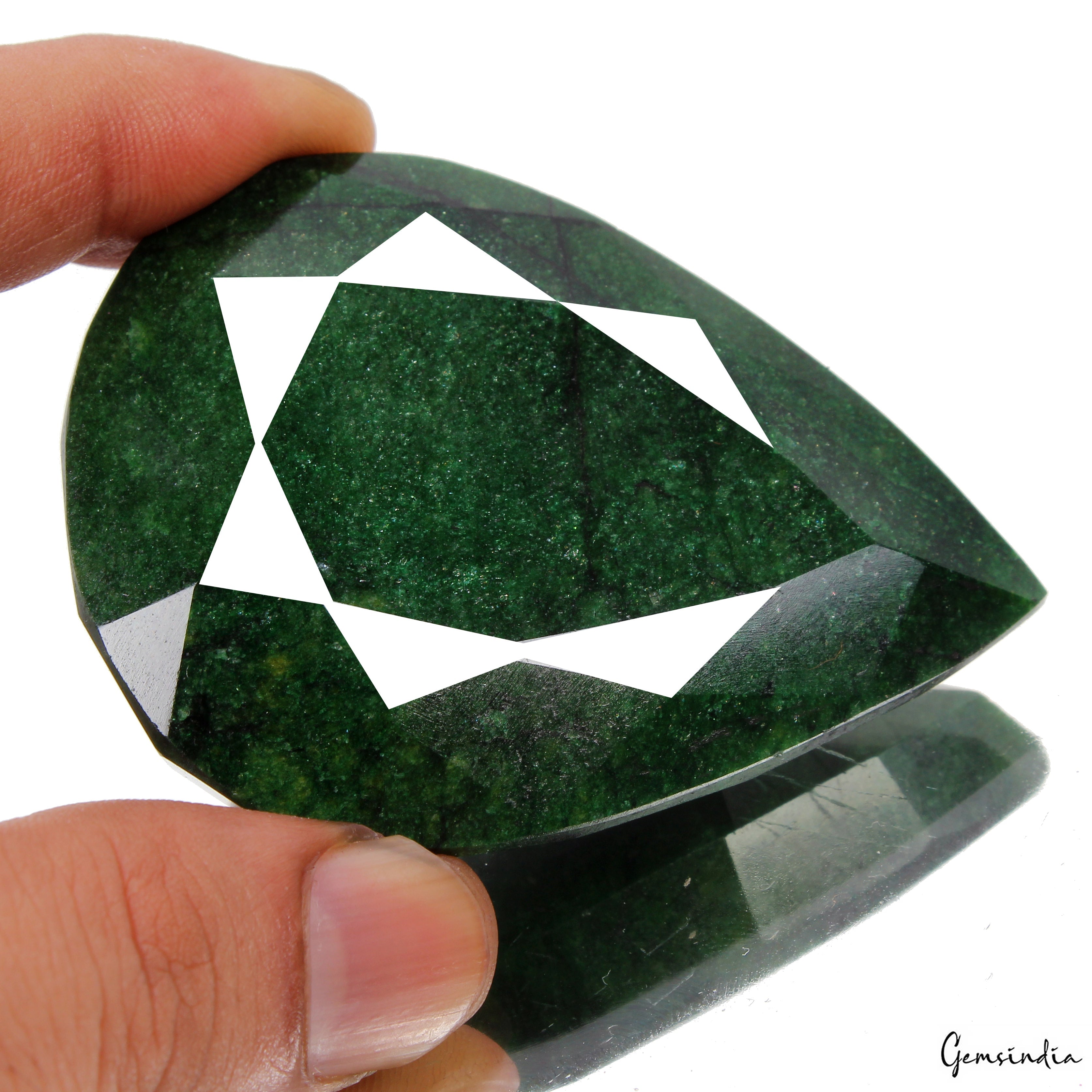 Fabulous Green Emerald Earth mined 540 Ct Natural Huge Brazilian Certified Gem
