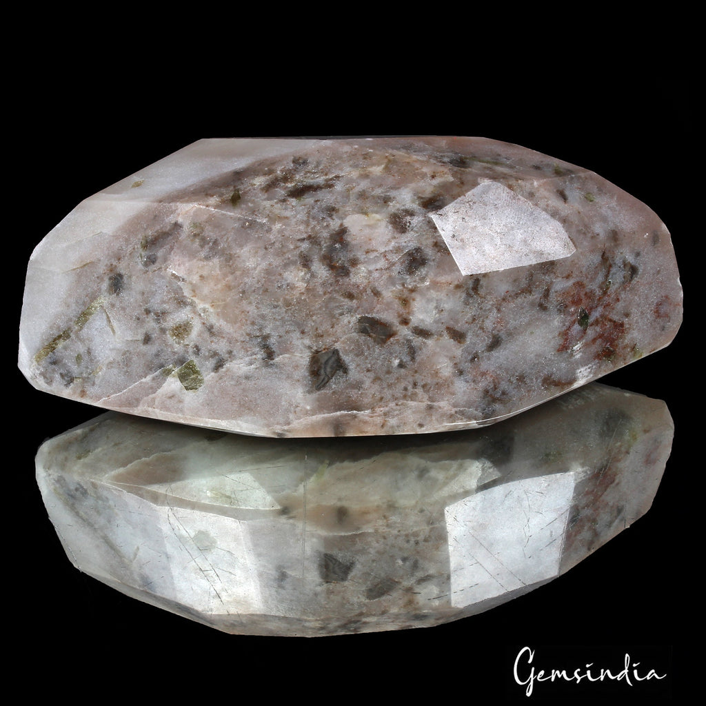 2500 Ct Natural Untreated Rutilated Quartz With Tourmaline Marquise Cut Gemstone