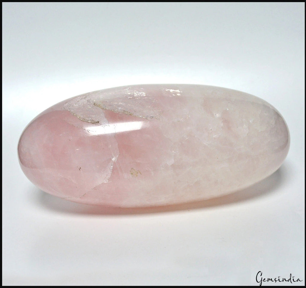 1.1 Kilo Natural Rose Quartz Pink Crystal Healing Mineral Egg Cab Huge Size Gem