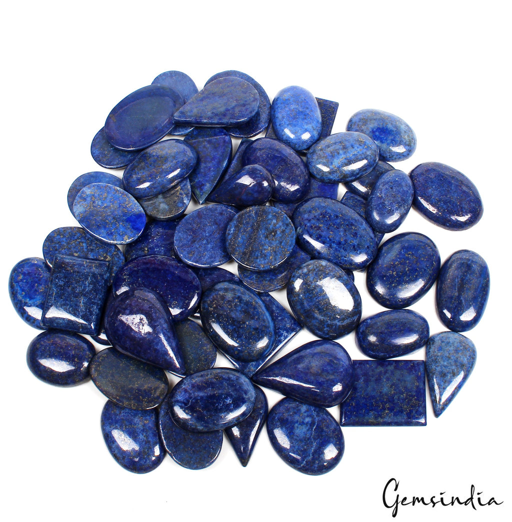 2600 Cts Natural Blue Lapis Lazuli Mix Cab Loose 28-40mm Pendant Size Gemstones