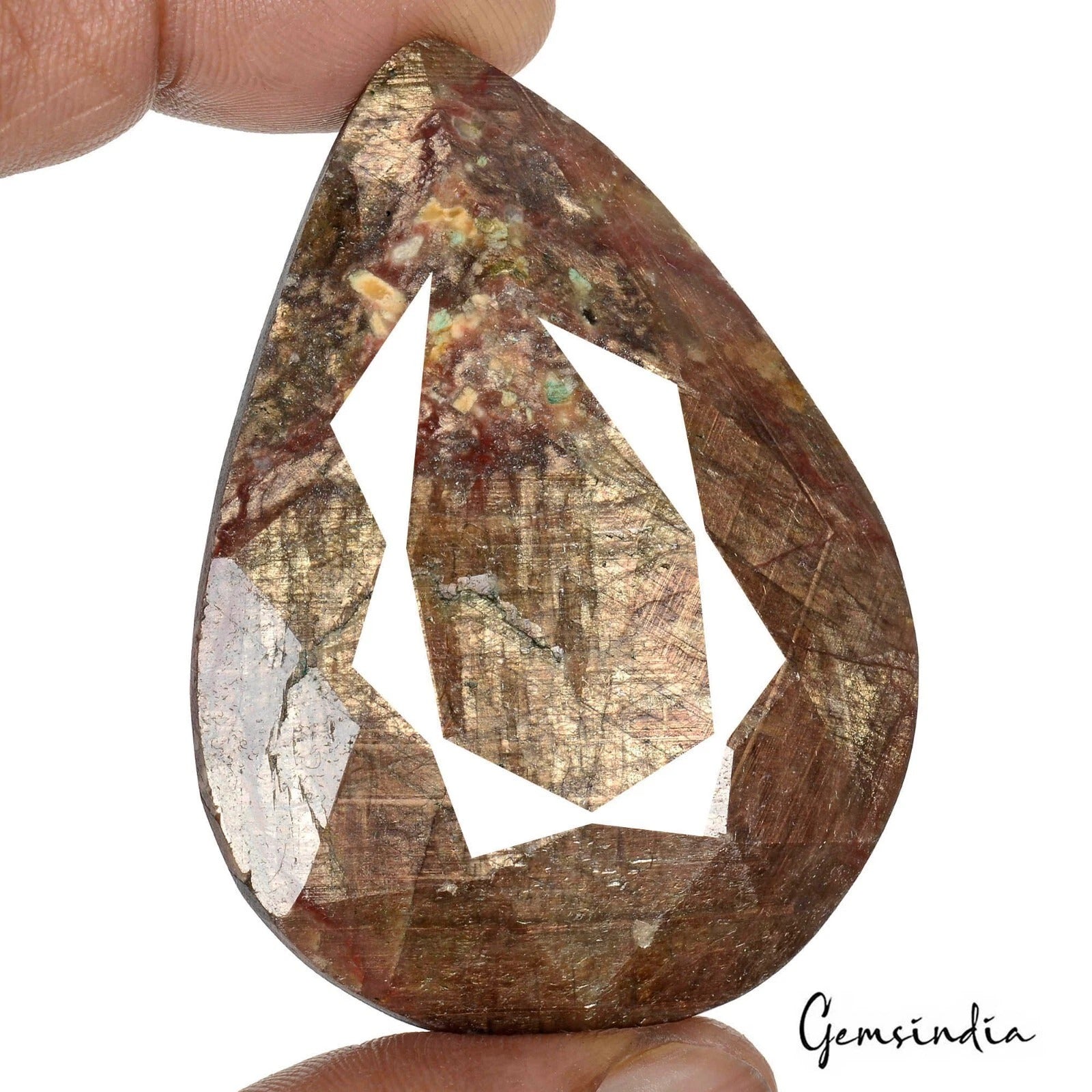 Sapphire Loose Gemstone, Untreated, Golden — 60x43x19mm, 480 Ct, Madagascar