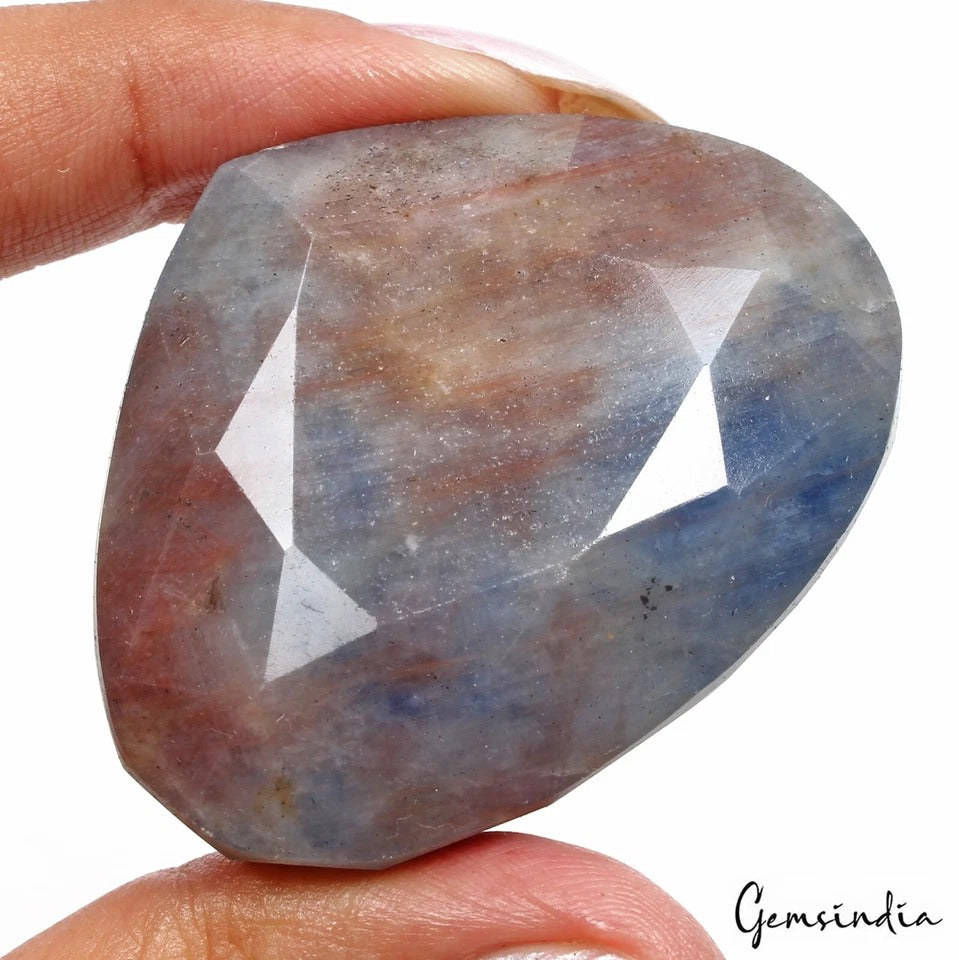 Blue Sapphire Loose Gemstone, Untreated — 39x49x23mm, 430 Ct