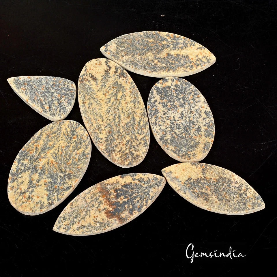 Psilomelane Lot, Loose Gemstone — 7 Pieces, 30mm to 51mm, 250 Ct
