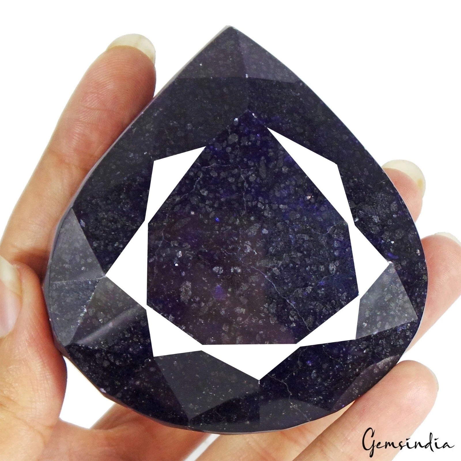 1500 Ct Natural Blue Sapphire Pear Faceted Earth Mined Museum Size Loose Gems