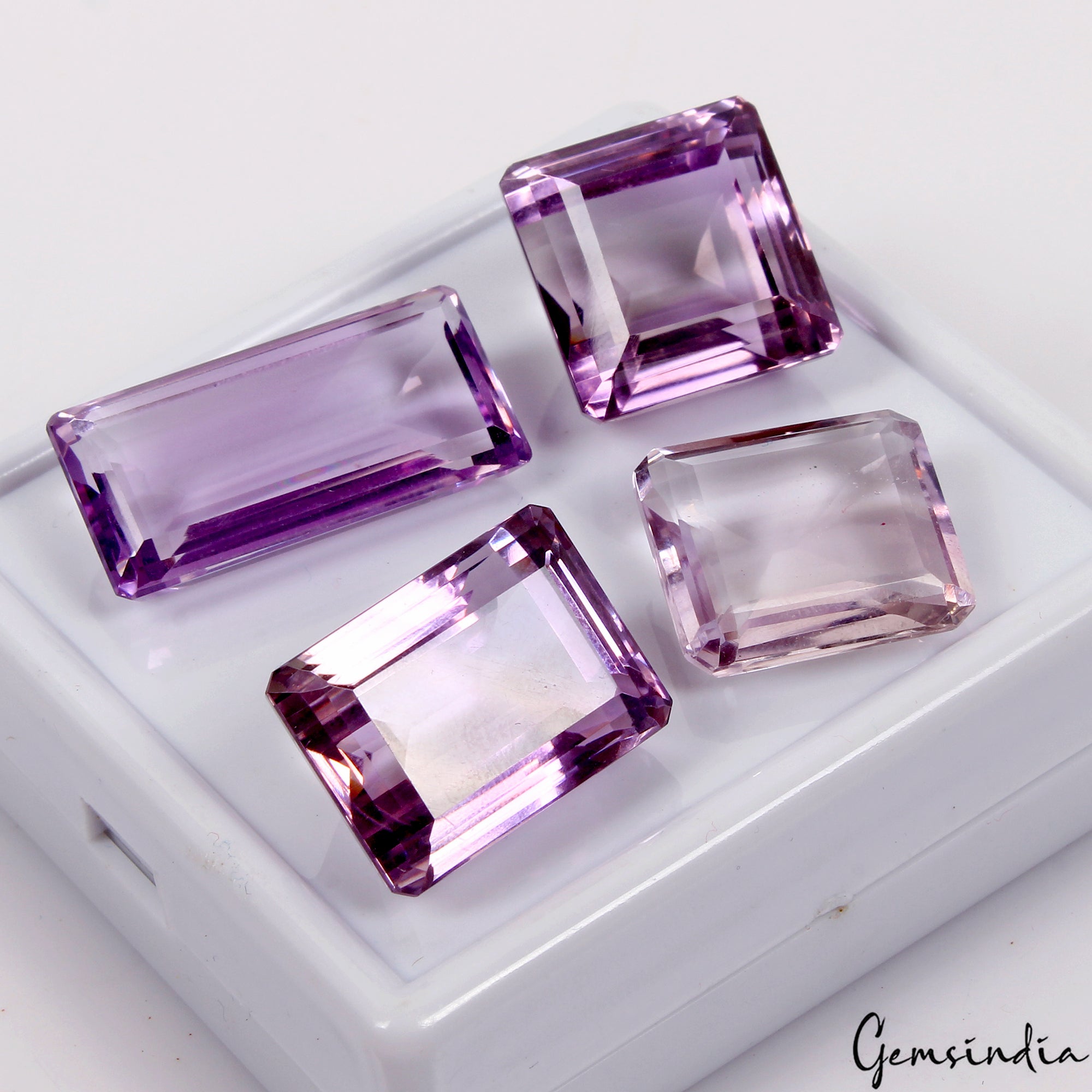 117.20 Ct Natural Untreated Purple Amethyst Mix Faceted Loose Gems For Jewelry