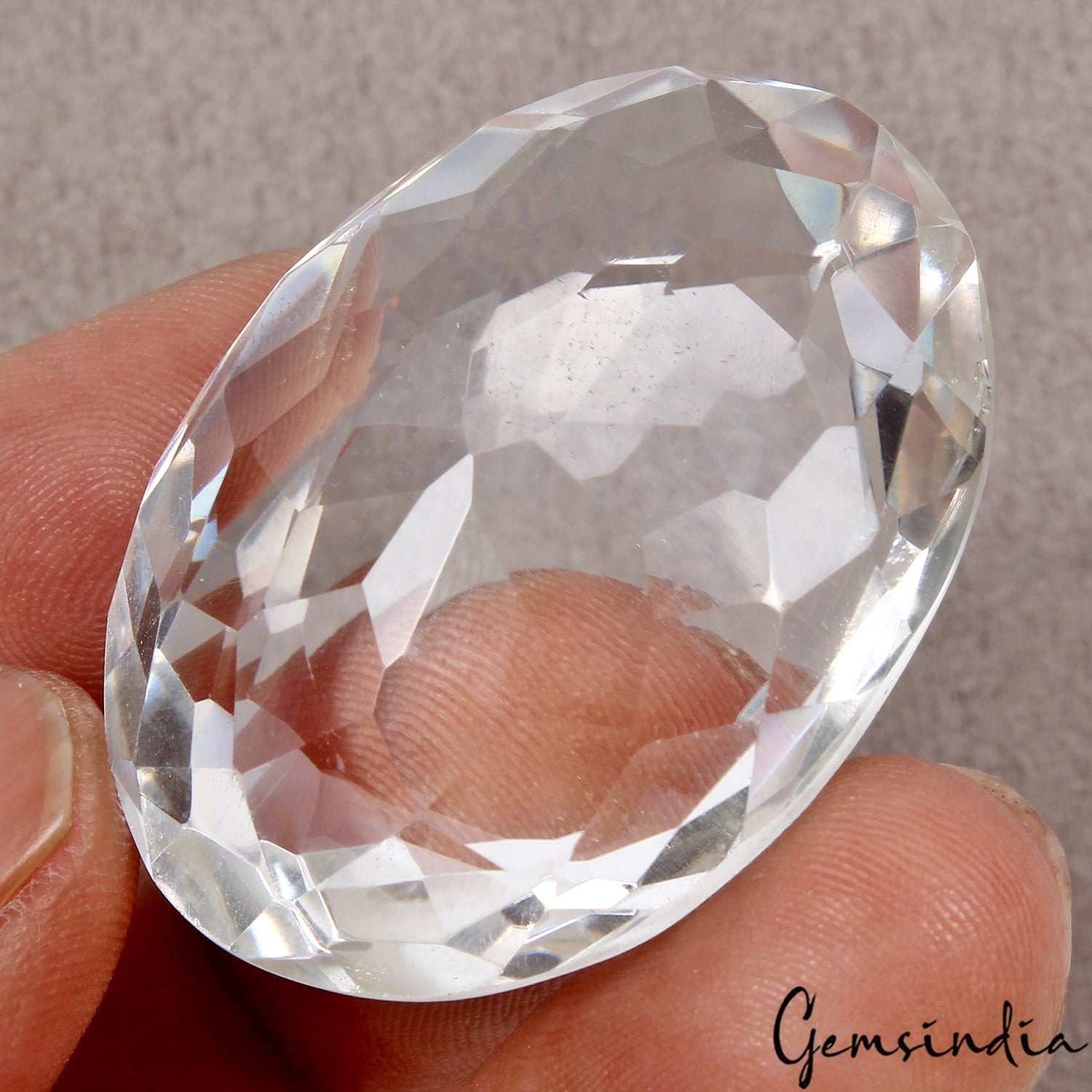 Certified 135Ct Natural Unheated Crystal White Quartz Oval Loose Gem For Pendant