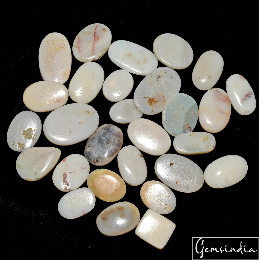 211.20Ct Natural Australian Opal Mix Cabochon Loose Jewelry Gemstones~28 Pcs
