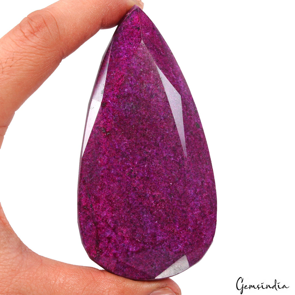 Large Natural Pear Cut Red Ruby 1750 Ct. Faceted Loose Gemstone ~103*52*29mm