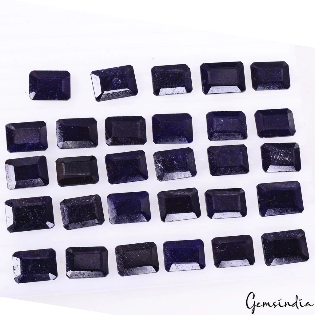 Certified 420 Ct/29 Pcs Natural Blue Sapphire Octagon Cut Loose Gems For Jewelr