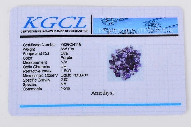 Certified 365 Ct/56 Pcs Natural Amethyst Oval Cut Lot Good Luster Loose Gemstone