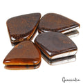 640 Ct/4 Pcs Natural Untreated Dark Brown Tiger Eye Fancy Cab Wholesale Gems Lot