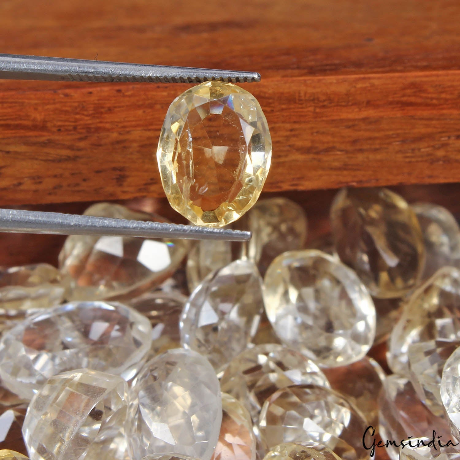 Certified 480 Cts/112 Pcs Natural Lemon Citrine Quartz Oval Cut Gems For Jewelry
