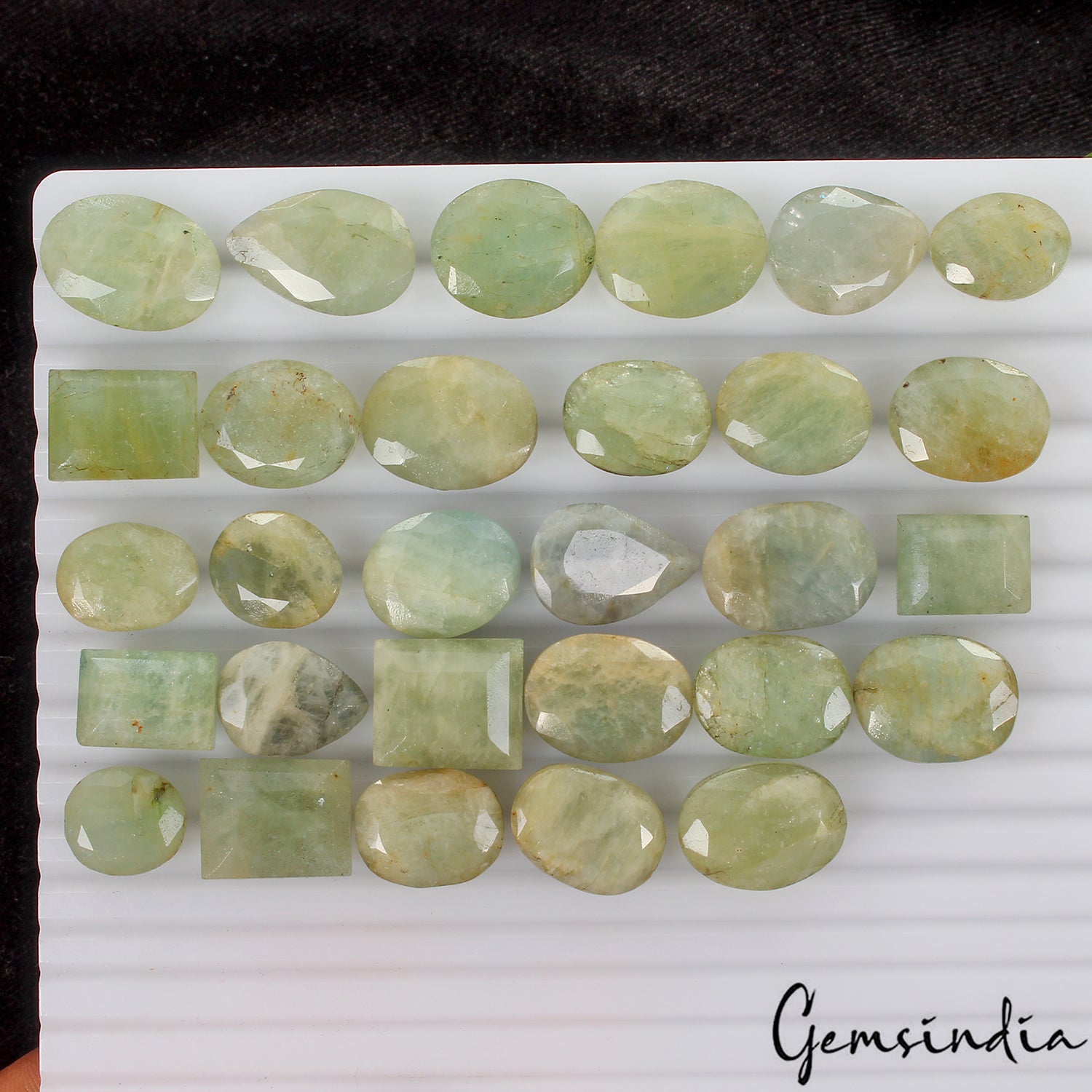 29 Pcs Natural Green Beryl Aquamarine Mix Cut Loose Untreated Gemstones~ 420 Cts