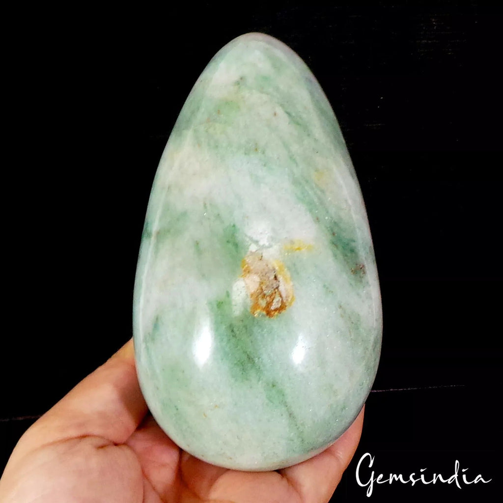 4270 Ct Natural Untreated Green Aventurine Healing Crystal Mineral Egg W Stand