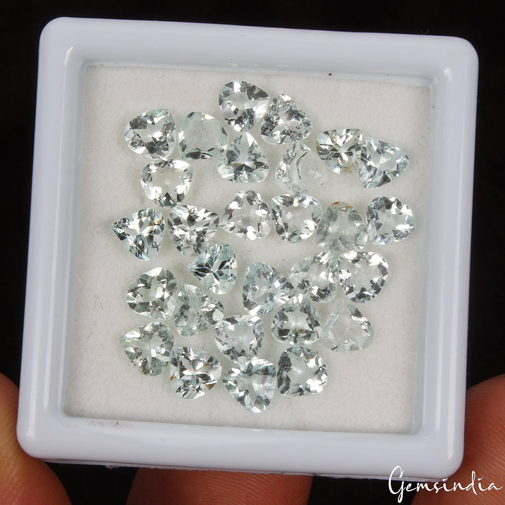 Wholesale Lot of 5mm Pear Faceted Natural Aquamarine Loose Calibrated Gemstones
