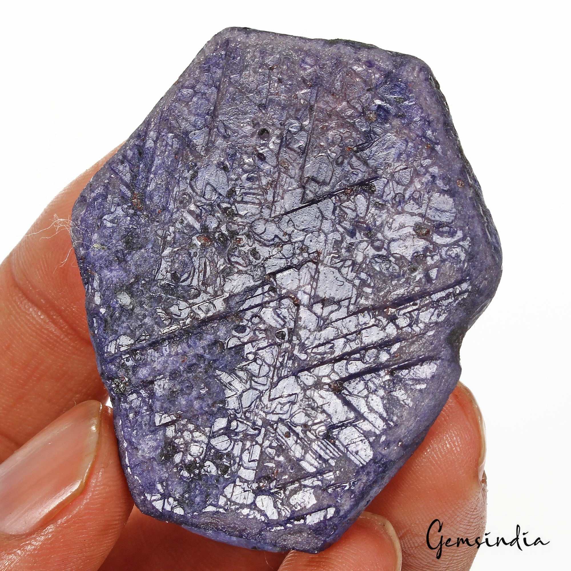 240 Ct Natural Blue Sapphire Uncut Rough Earth Mined Loose Raw Mineral Huge Gem