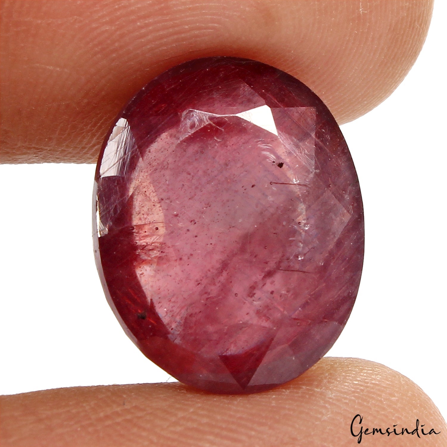 Certified 17.50Ct Natural Red Ruby Oval Cut Precious Heated Huge Gem, Mozambique