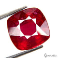 Ruby Loose Gemstone, Heated, Red — 11x11x7 mm, 10.80 Ct, Mozambique