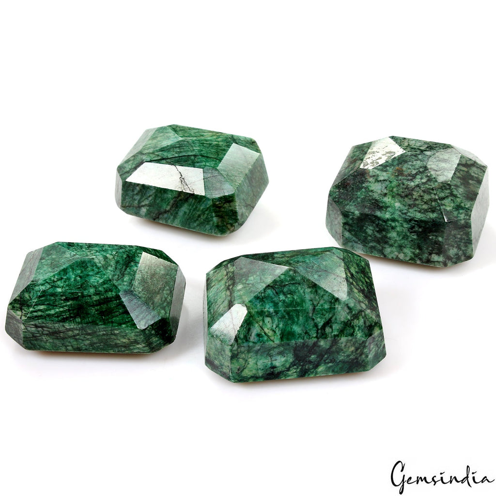 2040 Ct Natural Green Emerald 47-53mmm Loose Octagon Cut Huge Gemstones, Brazil