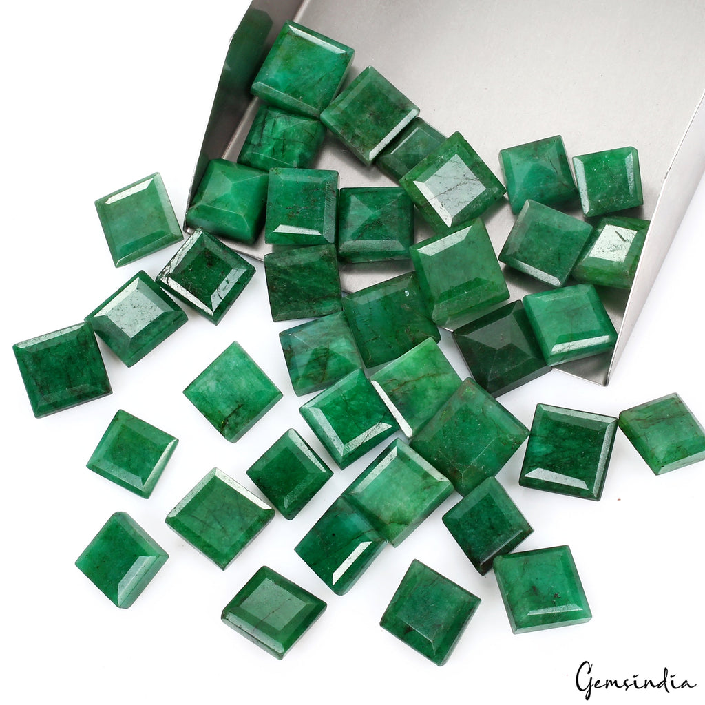 Natural 500 Ct Fine Cut Zambian Green Emerald Best Loose Gemstone Lot for Ring