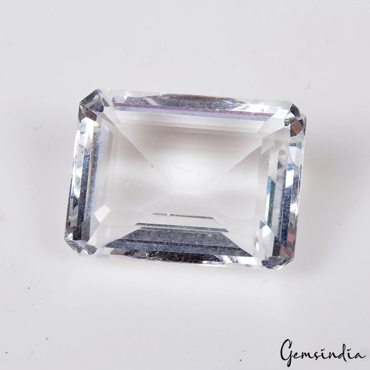 15.00 Cts Certified Unheated Earth Mined Aquamarine Emerald Cut Brazil Gemstone